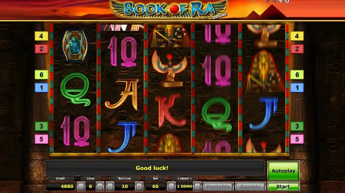 Giocare a Book of Ra online - gratis o con soldi reali